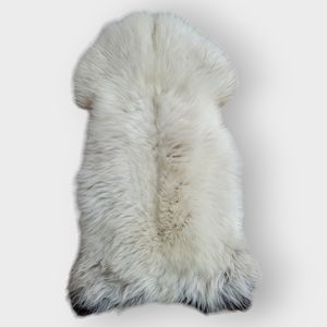 Petite 38" x 24" Rug 100% Genuine Sheepskin - Real Lambskin Fur Throw Pelt